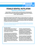 FEMALE GENITAL MUTILATION – Summary of Policy Brief