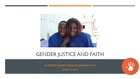 Gender Justice and Faith