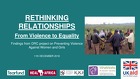 GBV Hub Webinar Slides Dec 2018: Rethinking Relationships