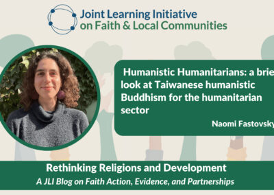 Humanistic Humanitarians: A brief look at Taiwanese Humanistic Buddhism for the humanitarian sector