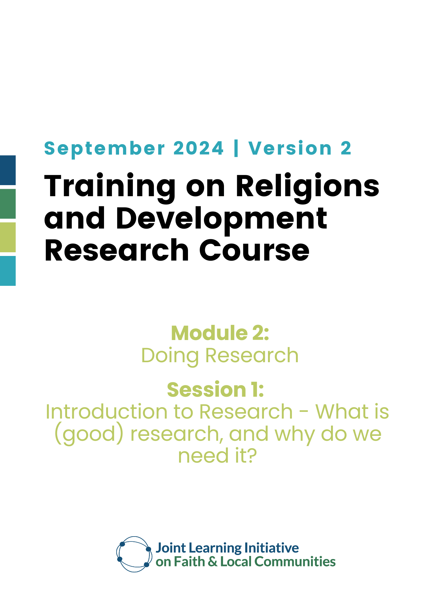 Session 1: Introduction to Research