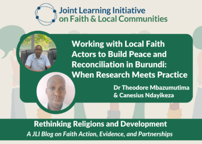 Working with Local Faith Actors to Build Peace and Reconciliation in Burundi: When Research Meets Practice