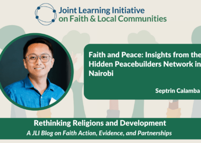 Faith and Peace: Insights from the Hidden Peacebuilders Network in Nairobi