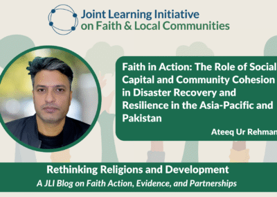 Faith in Action: The Role of Social Capital and Community Cohesion in Disaster Recovery and Resilience in the Asia-Pacific and Pakistan